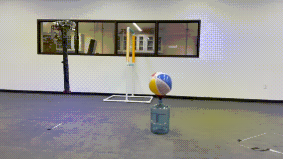 Kicking a ball demonstration